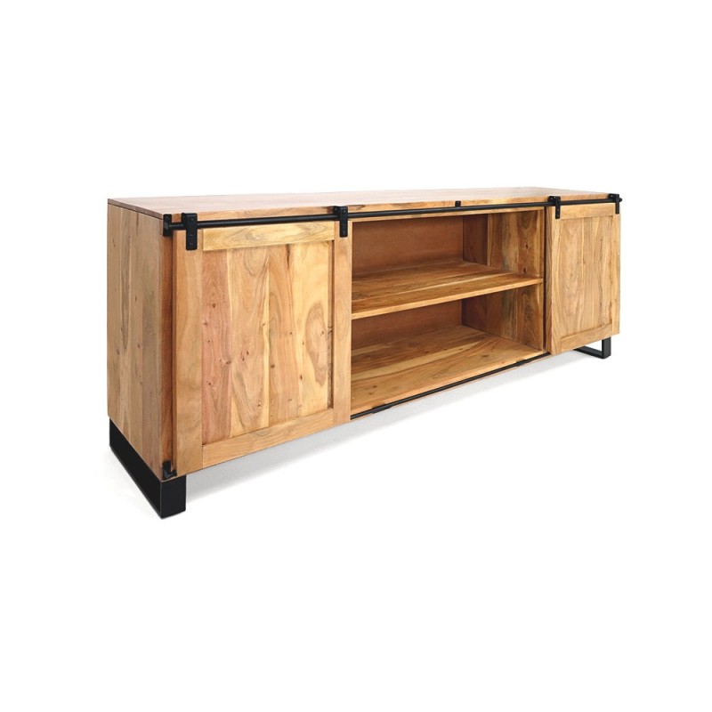 Großes Buffet aus Holz und Metall 200 cm - Osaka
