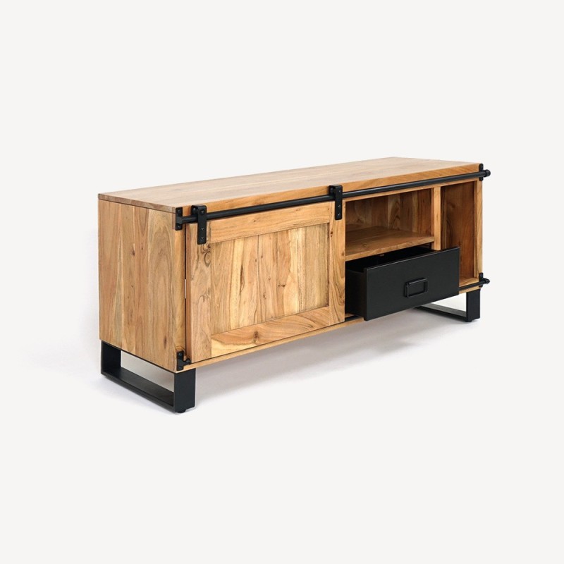 TV-Schrank Holz und Metall 120 cm - Osaka