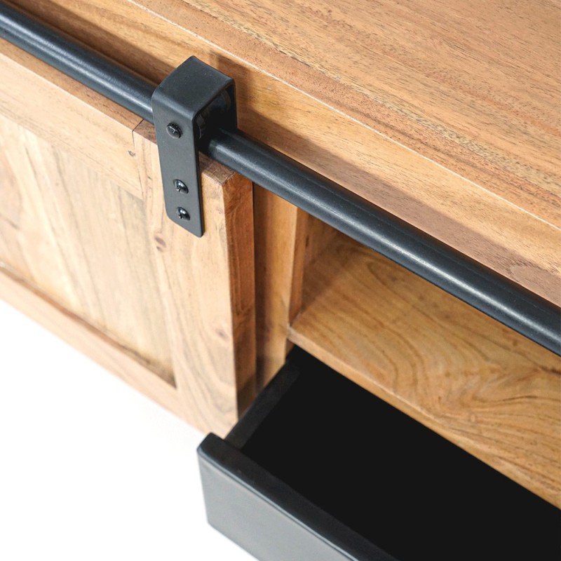 TV-Schrank Holz und Metall 120 cm - Osaka