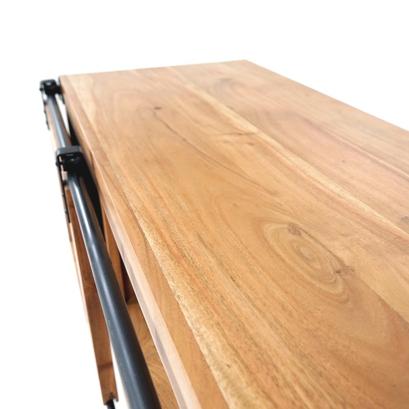 TV-Schrank Holz und Metall 120 cm - Osaka