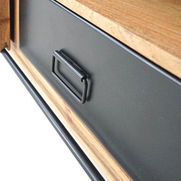 TV-Schrank Holz und Metall 120 cm - Osaka
