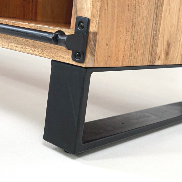 TV-Schrank Holz und Metall 120 cm - Osaka