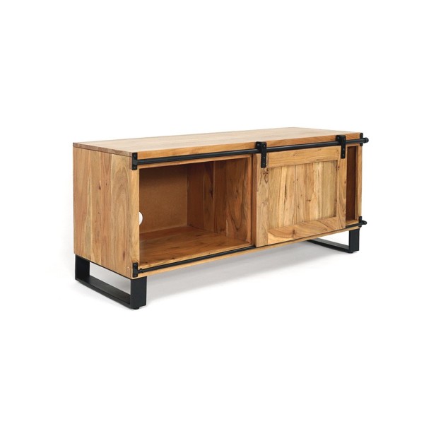 TV-Schrank Holz und Metall 120 cm - Osaka