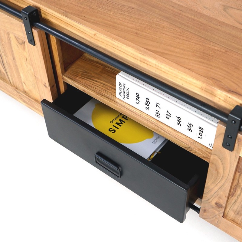 TV-Möbel aus Holz & Metall 160 cm - Osaka