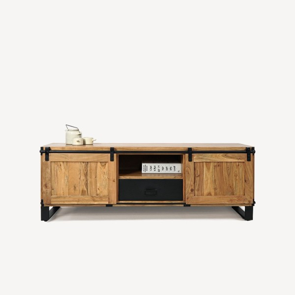 TV-Möbel aus Holz & Metall 160 cm - Osaka