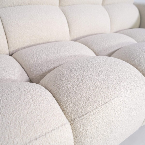 Gepolstertes Bouclé-Sofa 2/3-Sitzer – Elda