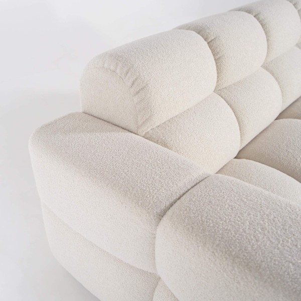 Gepolstertes Bouclé-Sofa 2/3-Sitzer – Elda
