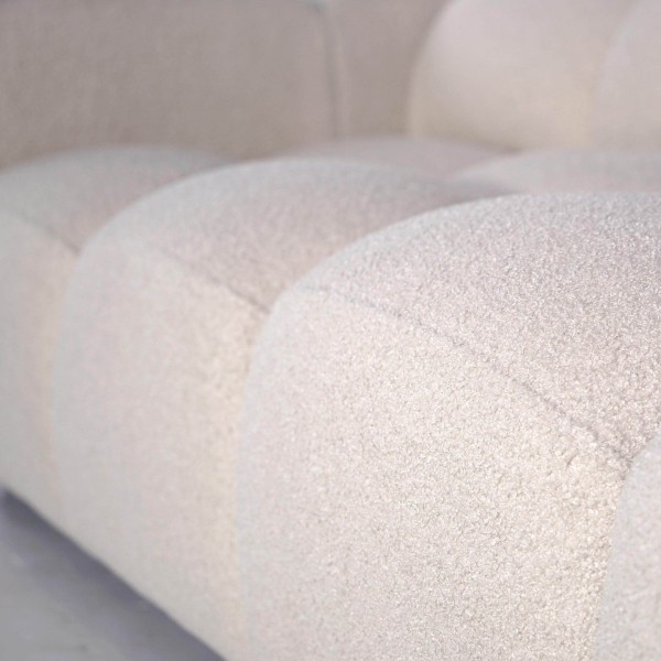 Gepolstertes Bouclé-Sofa 2/3-Sitzer – Elda