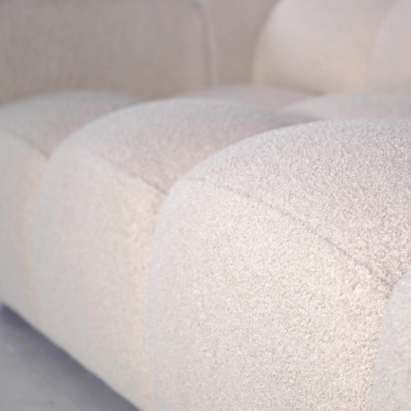 Gepolstertes Bouclé-Sofa 2/3-Sitzer – Elda