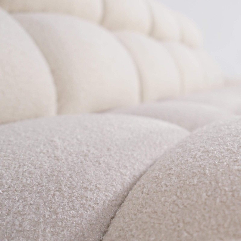 Gepolstertes Bouclé-Sofa 2/3-Sitzer – Elda