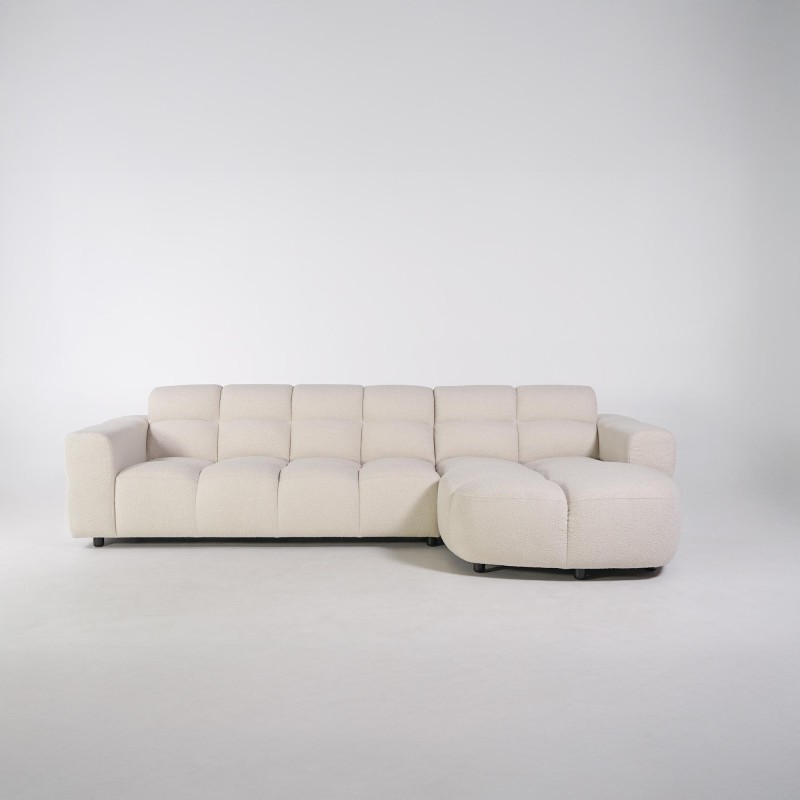 Ecksofa mit 4 Sitzplätzen und rechter Chaiselongue – Elda