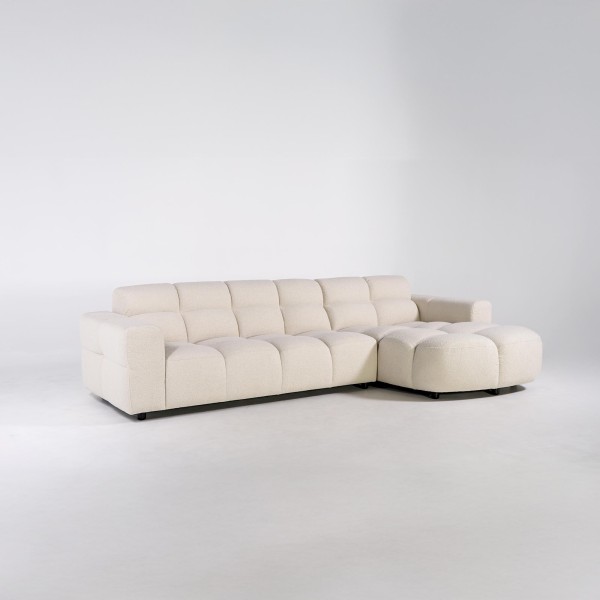 Ecksofa mit 4 Sitzplätzen und rechter Chaiselongue – Elda