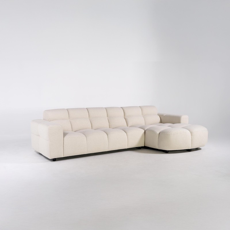 Ecksofa mit 4 Sitzplätzen und rechter Chaiselongue – Elda