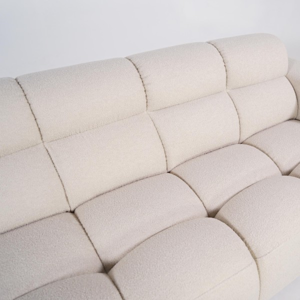 Ecksofa mit 4 Sitzplätzen und rechter Chaiselongue – Elda