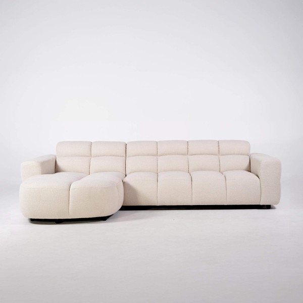 Ecksofa mit 4 Sitzplätzen und linker Meridienne – Elda