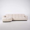 Ecksofa mit 4 Sitzplätzen und linker Meridienne – Elda