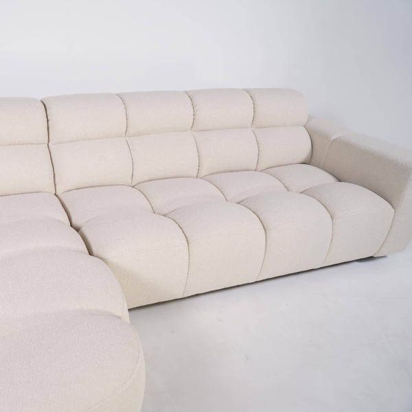 Ecksofa mit 4 Sitzplätzen und linker Meridienne – Elda