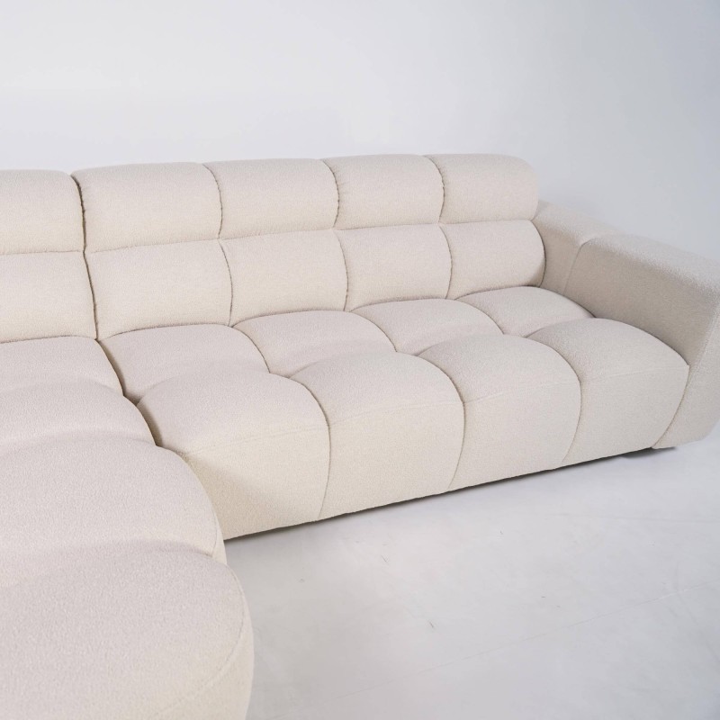 Ecksofa mit 4 Sitzplätzen und linker Meridienne – Elda