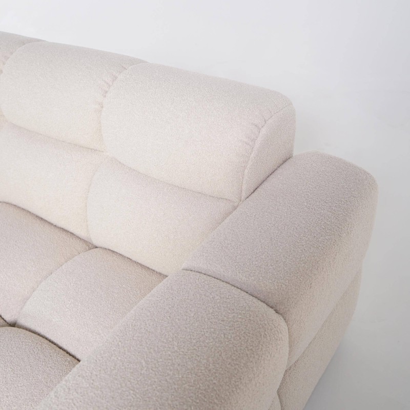 Ecksofa mit 4 Sitzplätzen und linker Meridienne – Elda