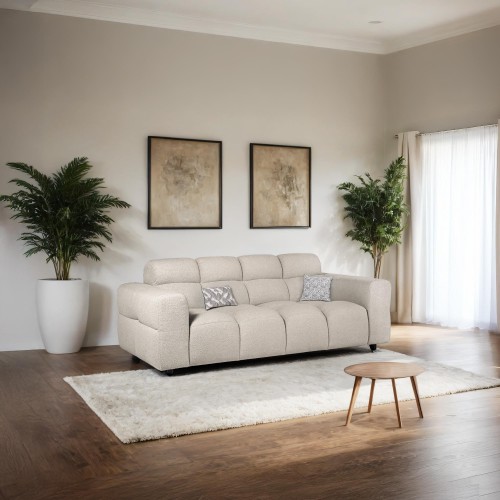 Gepolstertes Bouclé-Sofa...