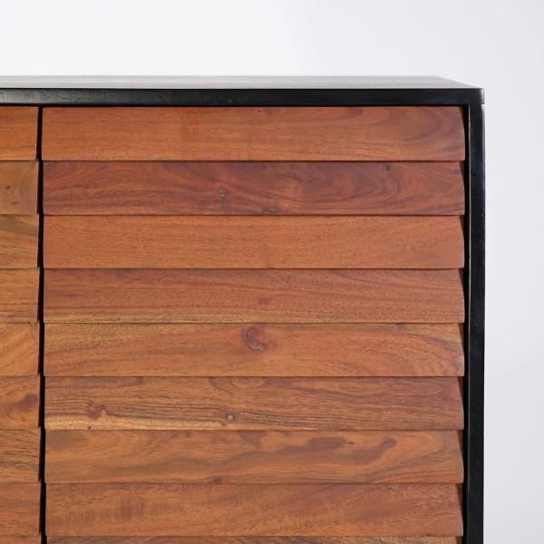 Hochschrank aus Massivholz 80cm - Tamara