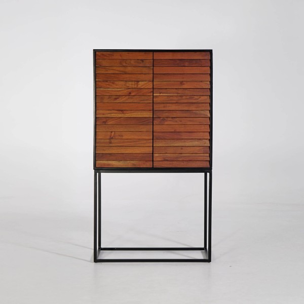 Hochschrank aus Massivholz 80cm - Tamara