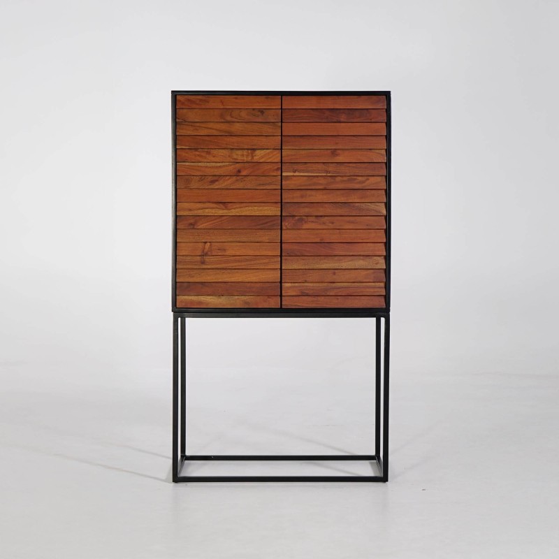 Hochschrank aus Massivholz 80cm - Tamara