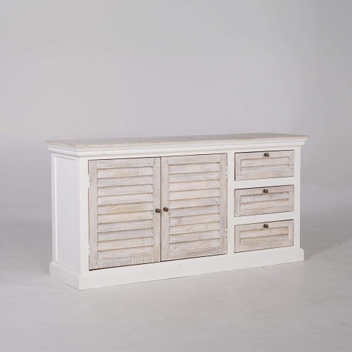 Weißes Sideboard aus Naturholz – Sea side