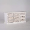 Weißes Sideboard aus Naturholz – Sea side