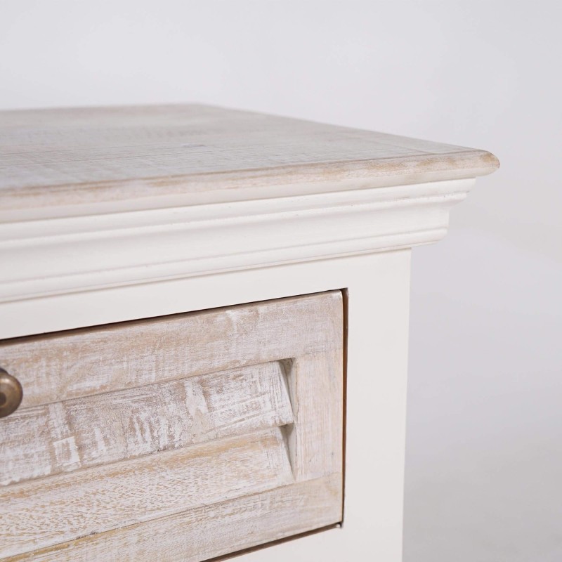 Weißes Sideboard aus Naturholz – Sea side
