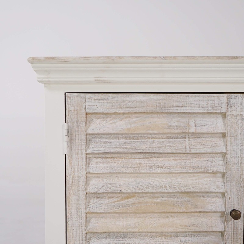Weißes Sideboard aus Naturholz – Sea side