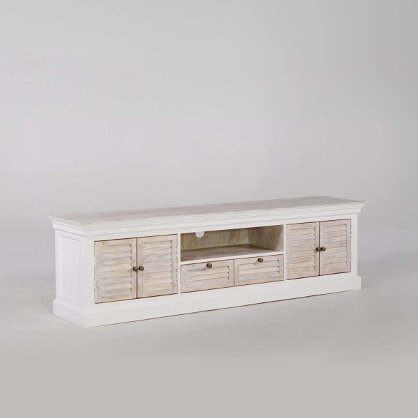 TV-Möbel Holz und Weiß 190 cm – Sea side
