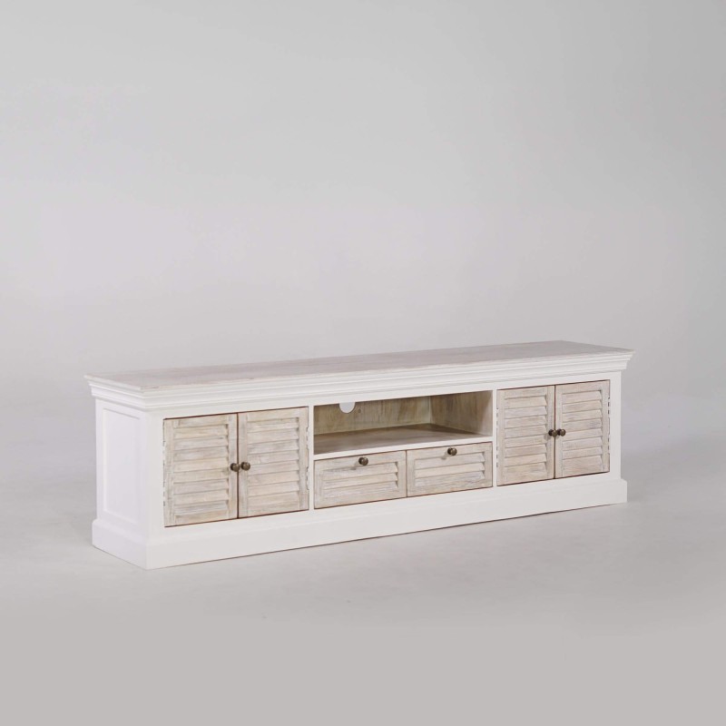 TV-Möbel Holz und Weiß 190 cm – Sea side