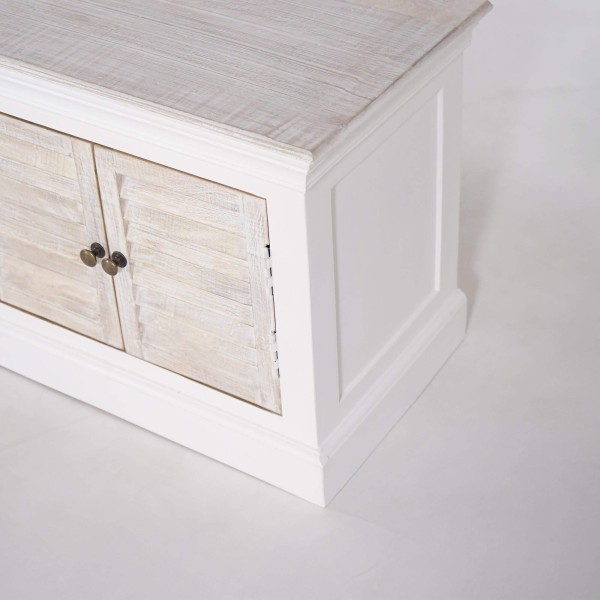 TV-Möbel Holz und Weiß 190 cm – Sea side