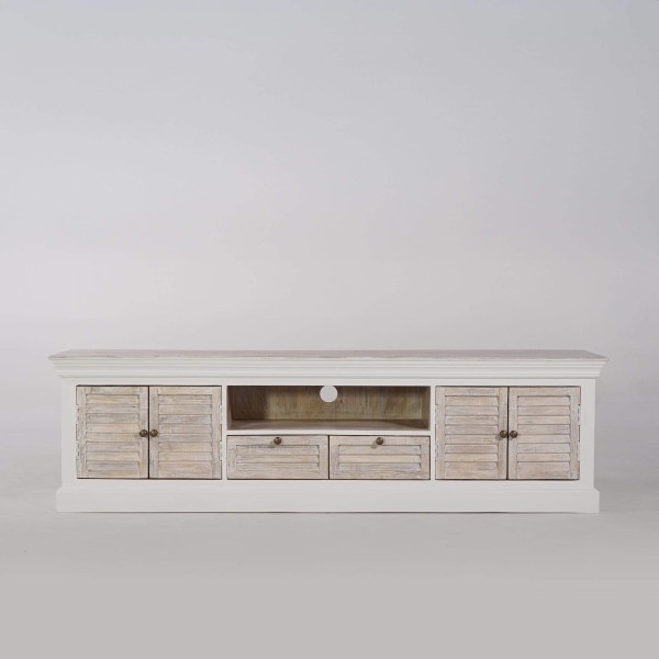 TV-Möbel Holz und Weiß 190 cm – Sea side