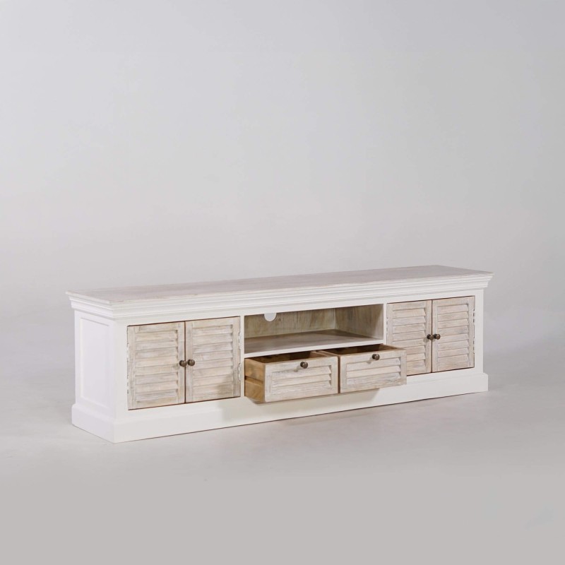 TV-Möbel Holz und Weiß 190 cm – Sea side
