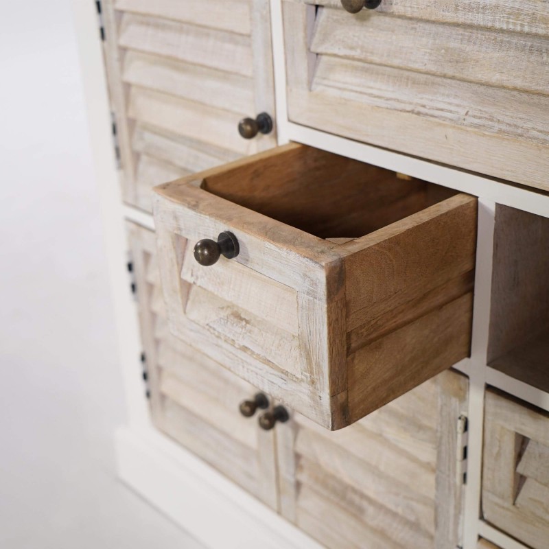 Weißes Sideboard aus Naturholz – Sea side