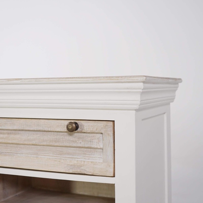 Weißes Sideboard aus Naturholz – Sea side