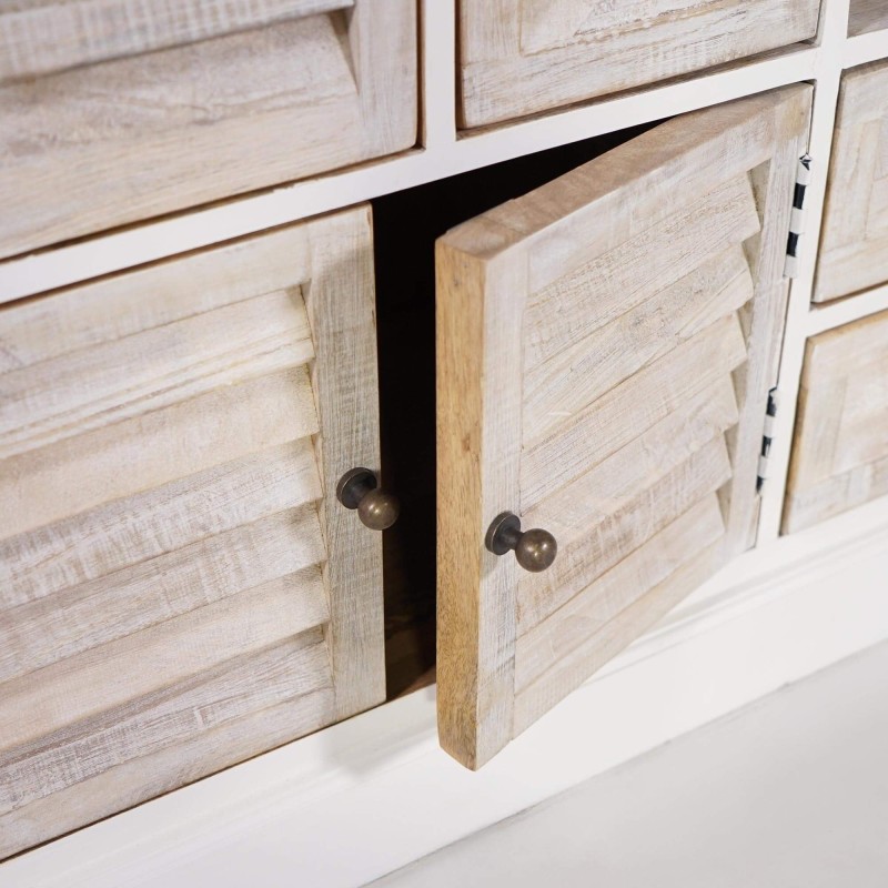 Weißes Sideboard aus Naturholz – Sea side