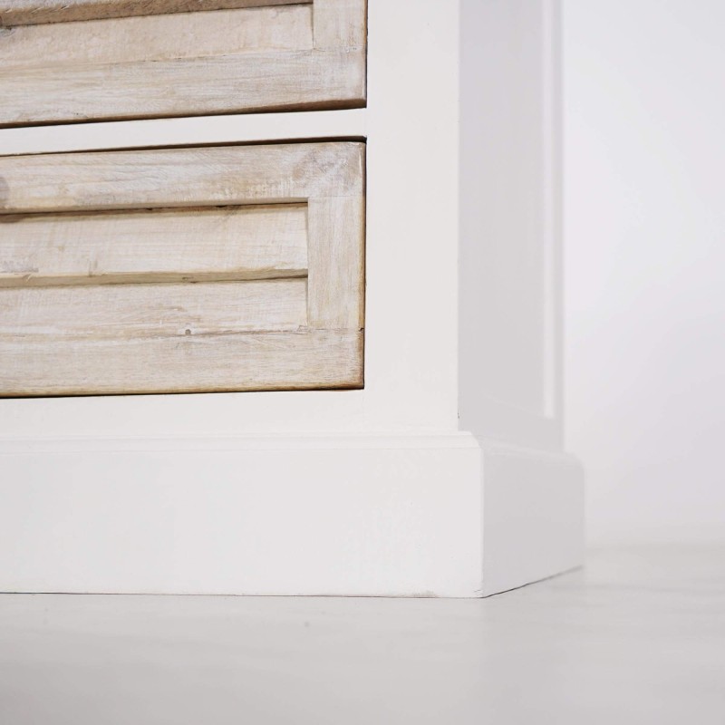 Weißes Sideboard aus Naturholz – Sea side