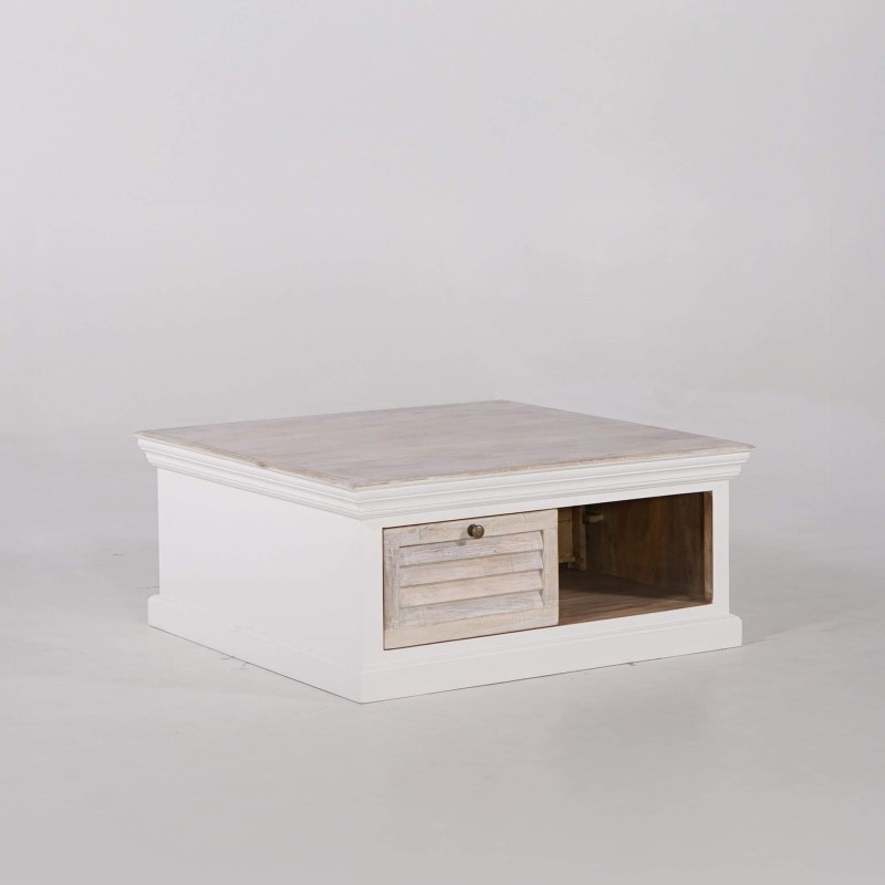 Couchtisch aus naturweißem Holz - Sea side