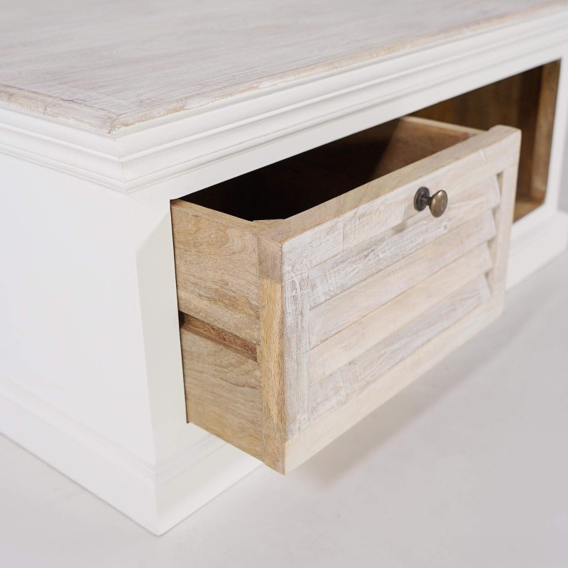 Couchtisch aus naturweißem Holz - Sea side