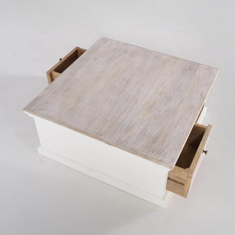 Couchtisch aus naturweißem Holz - Sea side