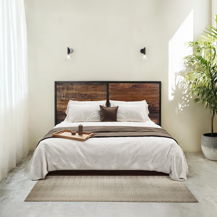Kopfteil aus recyceltem Holz – Recycled