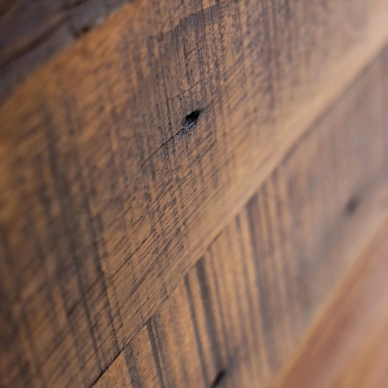 Kopfteil aus recyceltem Holz – Recycled