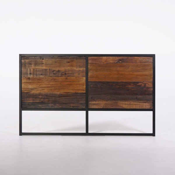 Kopfteil aus recyceltem Holz – Recycled