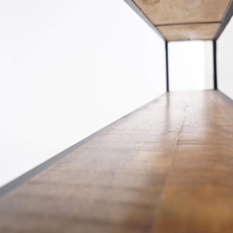 Industrielles Kopfteil aus Massivholz – Walter