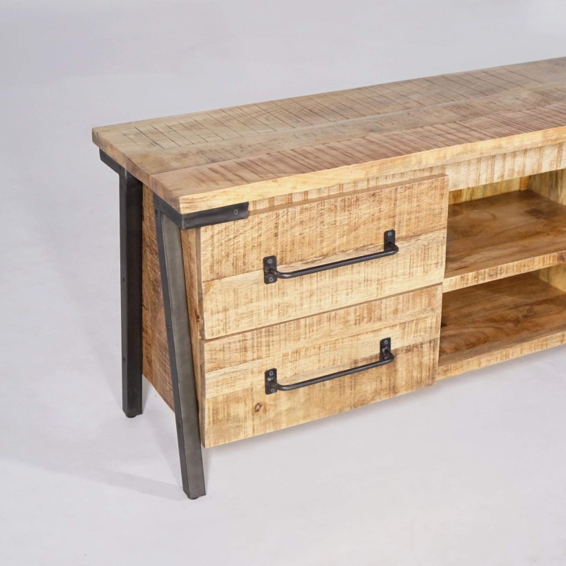 TV-Möbel aus Holz & Metall - Retro Archi