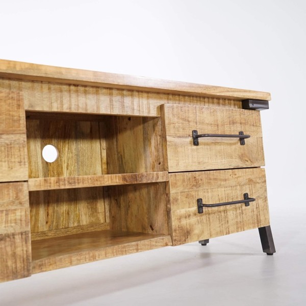 TV-Möbel aus Holz & Metall - Retro Archi