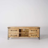 TV-Möbel aus Holz & Metall - Retro Archi